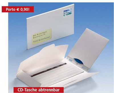 CD-Umschl�ge mit Fenster und Tasche (Versandverpackung)