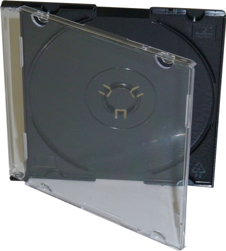 CD-Slimcase f�r Mini-CD-R - schwarz (CD-Huellen Slim)