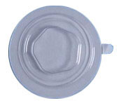 CD-Clips selbstklebend - transparent - 100 St�ck (Klebepunkte)