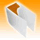 CD/DVD-Book transparent/orange f�r Hebelboxen (Archivierungsboxen)