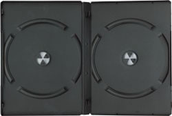 Doppel-DVD-H�lle - schwarz (DVD-Mehrfachboxen)