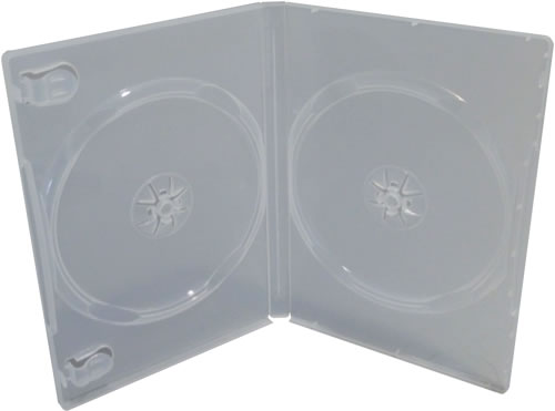 Qualit�ts Doppel-DVD-H�lle - transparent (DVD-Mehrfachboxen)