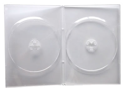 Doppel-DVD-H�llen Slim - transparent (DVD-Huellen Slim)