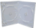 Qualit�ts Doppel-DVD-H�lle - weiss gl�nzend (DVD-Mehrfachboxen)