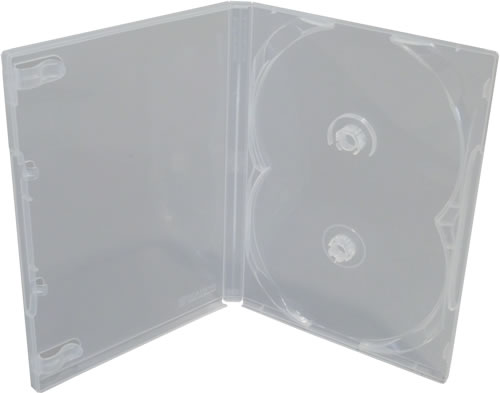SCANAVO Doppel-DVD-H�lle - transparent (DVD-Mehrfachboxen)