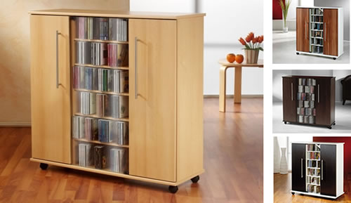 Details zu CD/DVD-Sideboard VCM Luxor f�r 900 CDs oder 390 DVDs